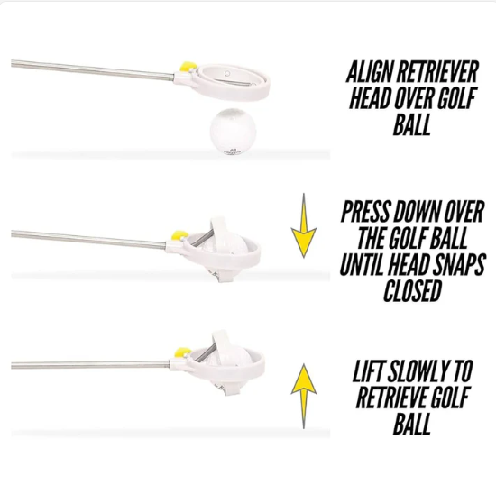 IGOTCHA Recuperador de Bola de Golfe - Executive 6’ Length - 10’ Total Reach - Thumbnail 4