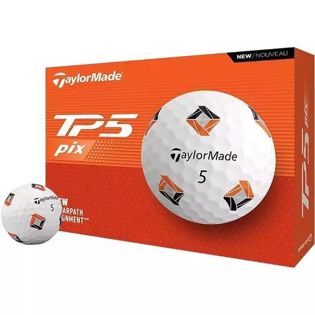 Bola de Golfe TaylorMade TP5X My Symbol Palm - Branco (12 Unidades) - Imagem 1